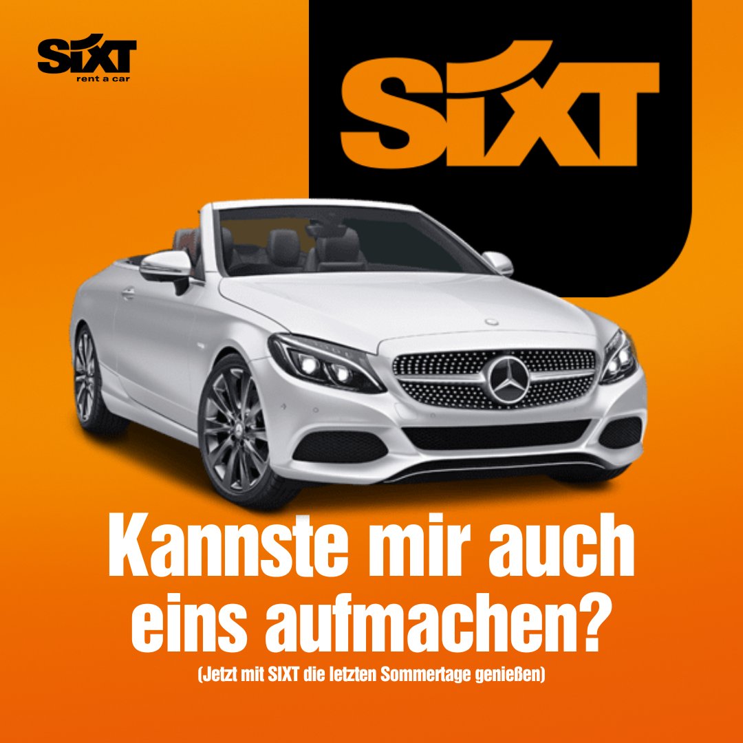 SixtAT's tweet image. Nichts für Tage an dem Du 'nen Schatten hast. #offenbeisonne