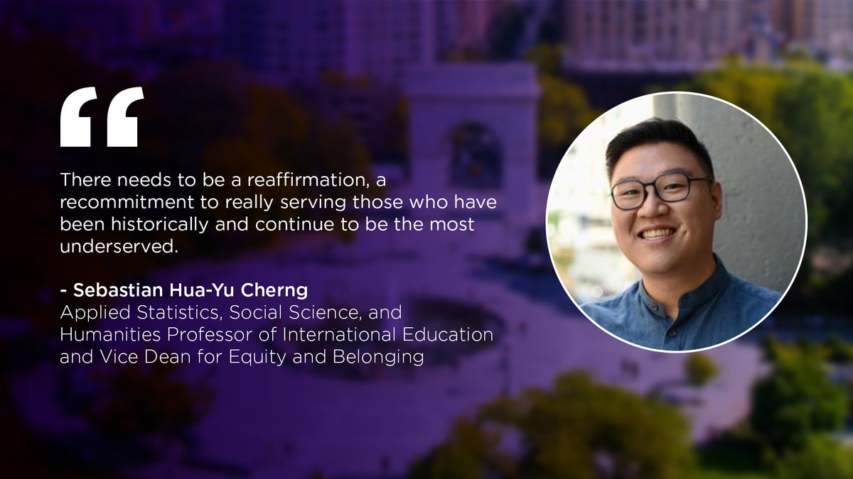 NYU Steinhardt (@nyusteinhardt) on Twitter photo Sebastian Hua-Yu Cherng, Steinhardt’s Vice Dean for Equity and Belonging & <a href="/NYU_ASH/">NYU Steinhardt ASH</a> Prof. of International Education, spoke with <a href="/cgtnamerica/">CGTN America</a> about how to serve the students of color who’ve been left behind during the pandemic.
Here’s what he had to say: bit.ly/3evtpCc Sebastian Hua-Yu Cherng, Steinhardt’s Vice Dean for Equity and Belonging & <a href="/NYU_ASH/">NYU Steinhardt ASH</a> Prof. of International Education, spoke with <a href="/cgtnamerica/">CGTN America</a> about how to serve the students of color who’ve been left behind during the pandemic.
Here’s what he had to say: bit.ly/3evtpCc
