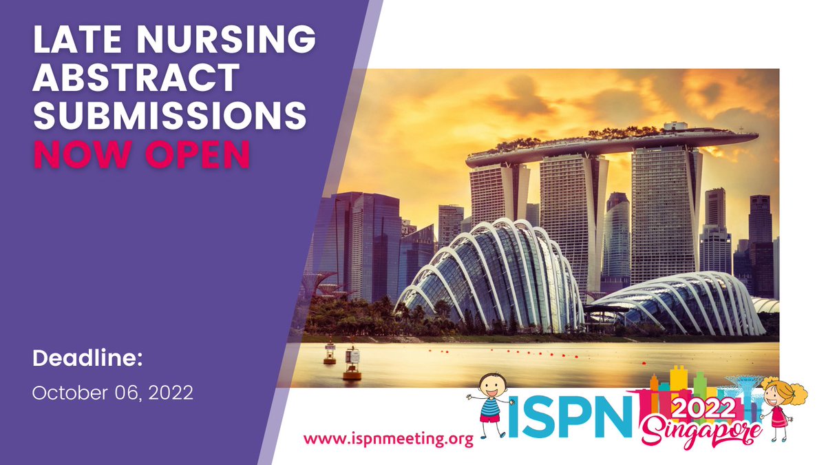 📢 Call for late nursing abstracts is NOW OPEN! The last day to submit your abstract is October 6, 2022 Don't forget to check the submission guidelines before submitting 👉 bit.ly/3BYc9Pc
