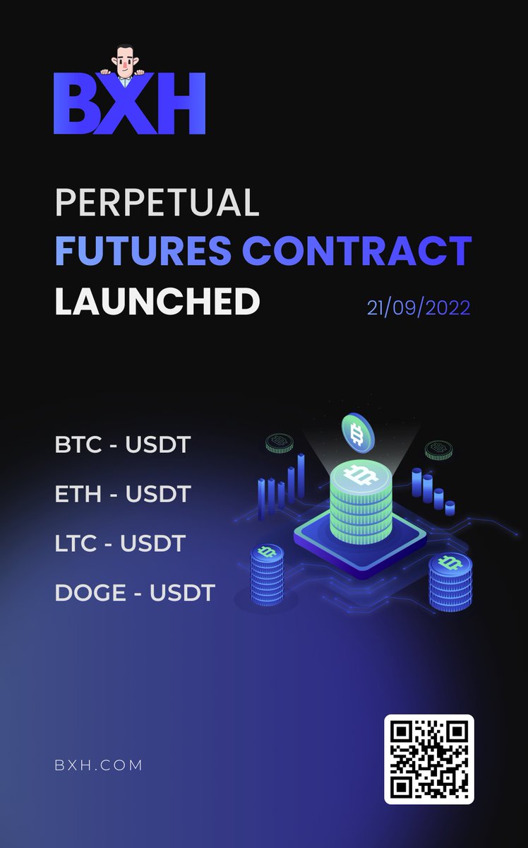 🚀BXH CeDeFi One-stop Financial Service Platform has launched the perpetual futures contract section ❗️The first trading pairs include BTC-SWAP-USDT, ETH-SWAP-USDT, LTC-SWAP-USDT and DOGE-SWAP-USDT ‼️The above listing pairs are forward contracts, using USDT as the base currency