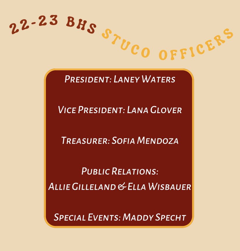 byngstuco's tweet photo. Congratulations to our 22-23 StuCo Officers!! https://t.co/ks78IW4NNC