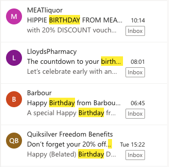 itsmaret's tweet photo. Let the birthday automations commence... 🎉
(no, it's not my birthday yet 😉)

@InboxHeroes https://t.co/Hise0Zw5yo