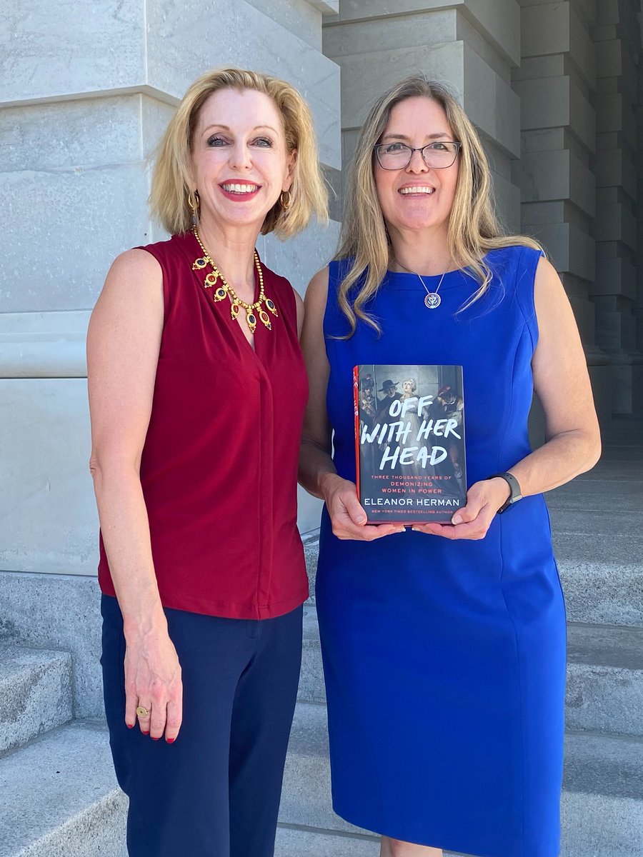 It was so great yesterday meeting my Congresswoman, Jennifer Wexton, at the US Capitol Building! I gave her copies of my new book, Off With Her Head: 3,000 Years of Demonizing Women in Power.