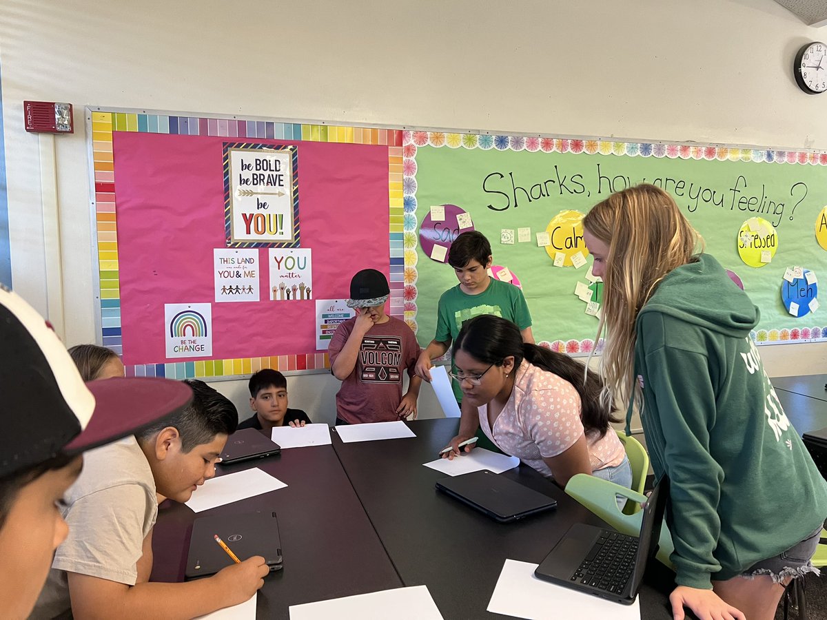 6th grade elective kiddos being led in a Price is Right game by <a href="/mrsruizvida/">Katie Ruiz</a> WEB students during connection time is the perfect way to show we are #BetterTogether <a href="/VIDASHARKS/">VIDA (6-8 Magnet)</a>