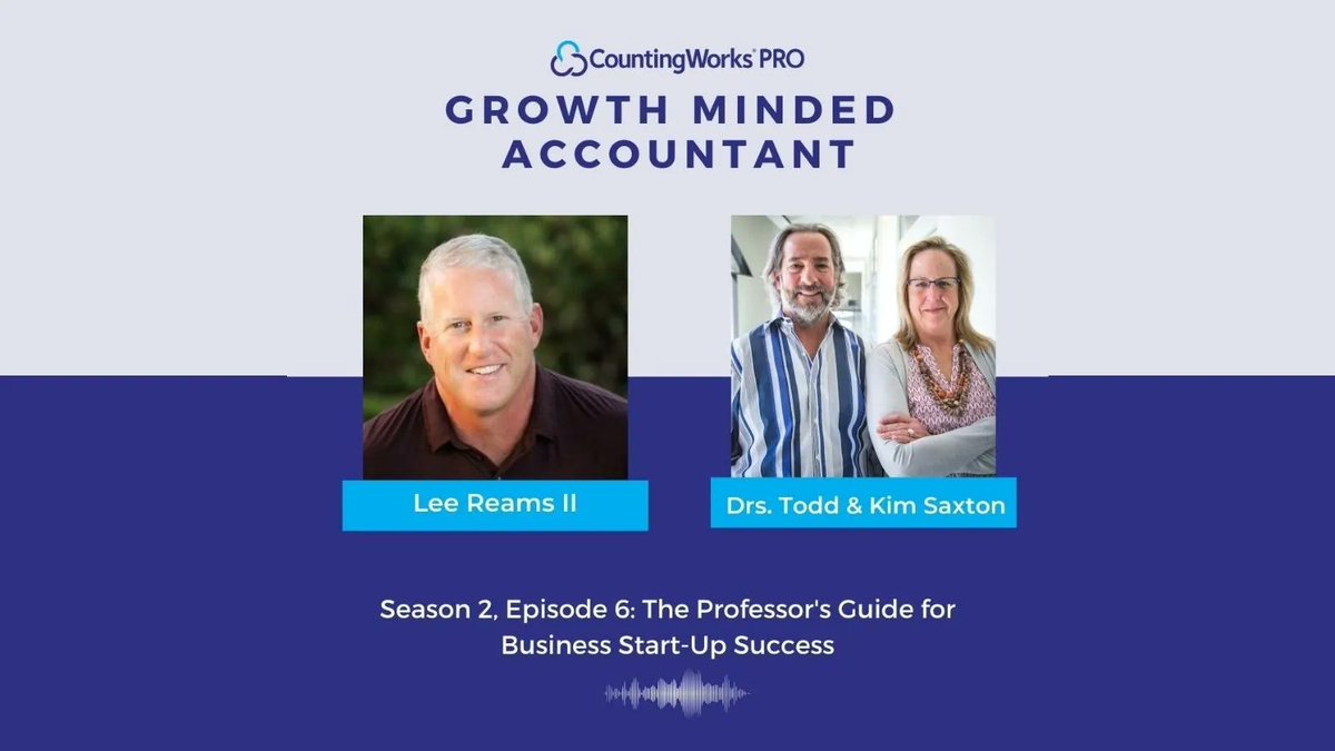 countingwkspro's tweet photo. New podcast episode alert!
Join Lee Reams II and Drs. Todd &amp; Kim Saxton, as they discuss the stages of startup development, avoiding sources of startup failure, best product development approaches, and more. Listen to the episode here: https://t.co/pHaw1gXXxb https://t.co/xiKS4Vw20w