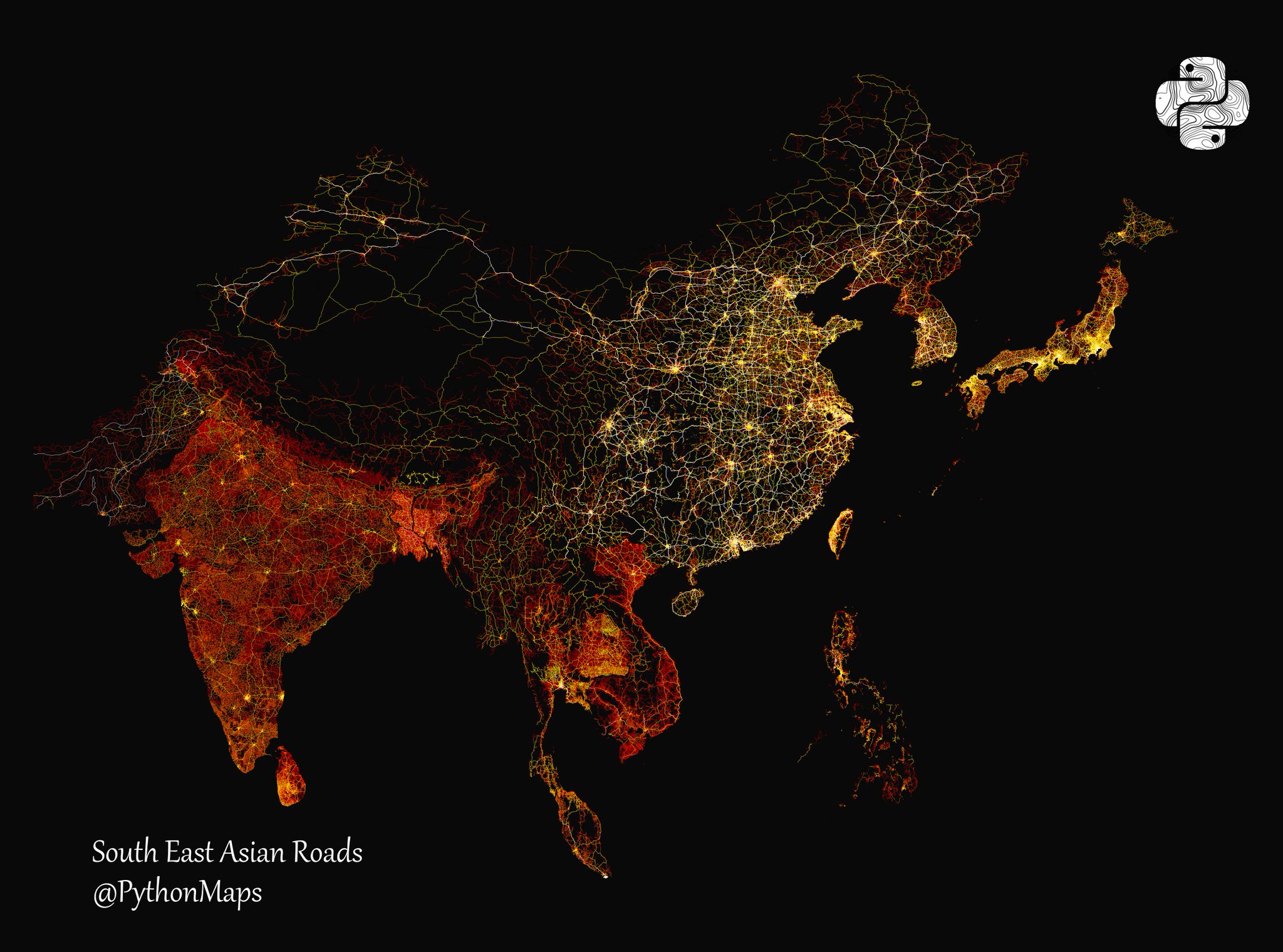 Python Maps on Twitter: