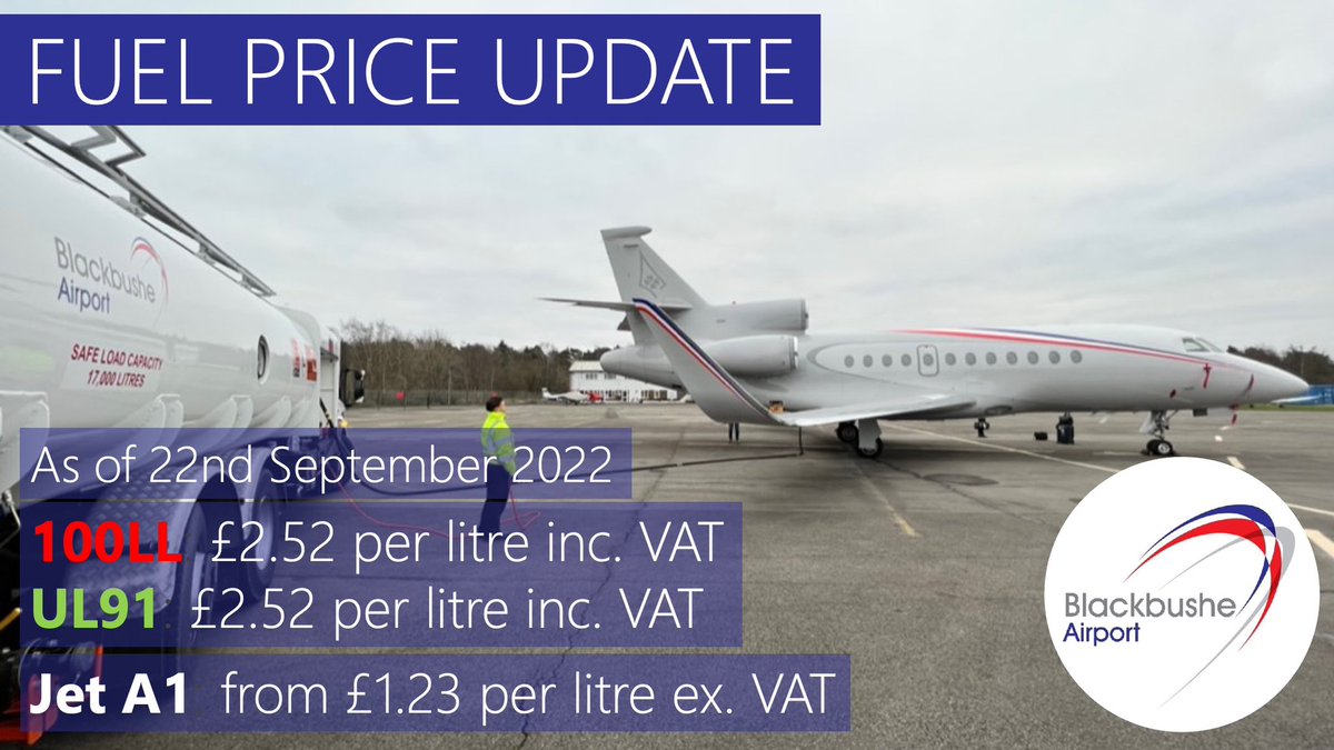 Fuel prices are starting to come down at Blackbushe…
