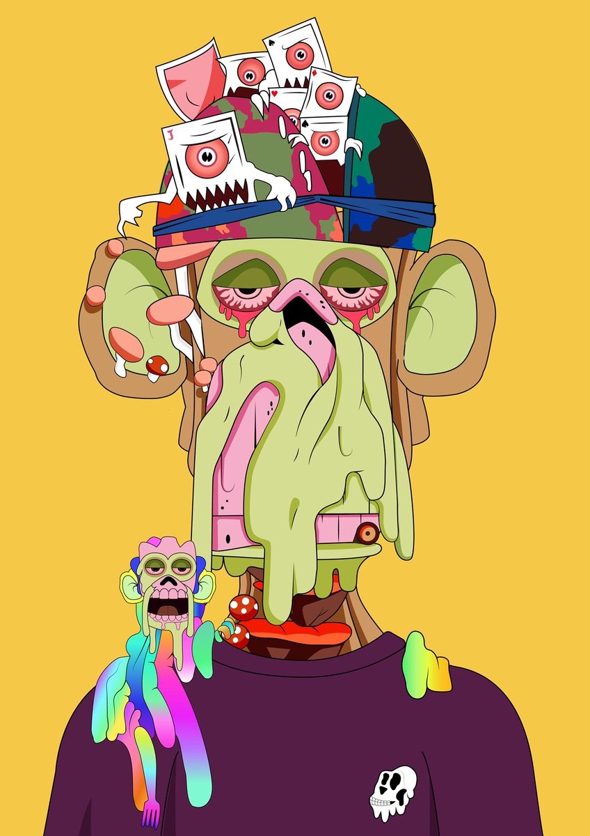 MutantApeJack's tweet photo. Art is my thing … who wants more derivatives ? 🤩👑

Show me yours NFT or derivate here in comments 👇 

@BoredApeYC https://t.co/Km97ypiKvN