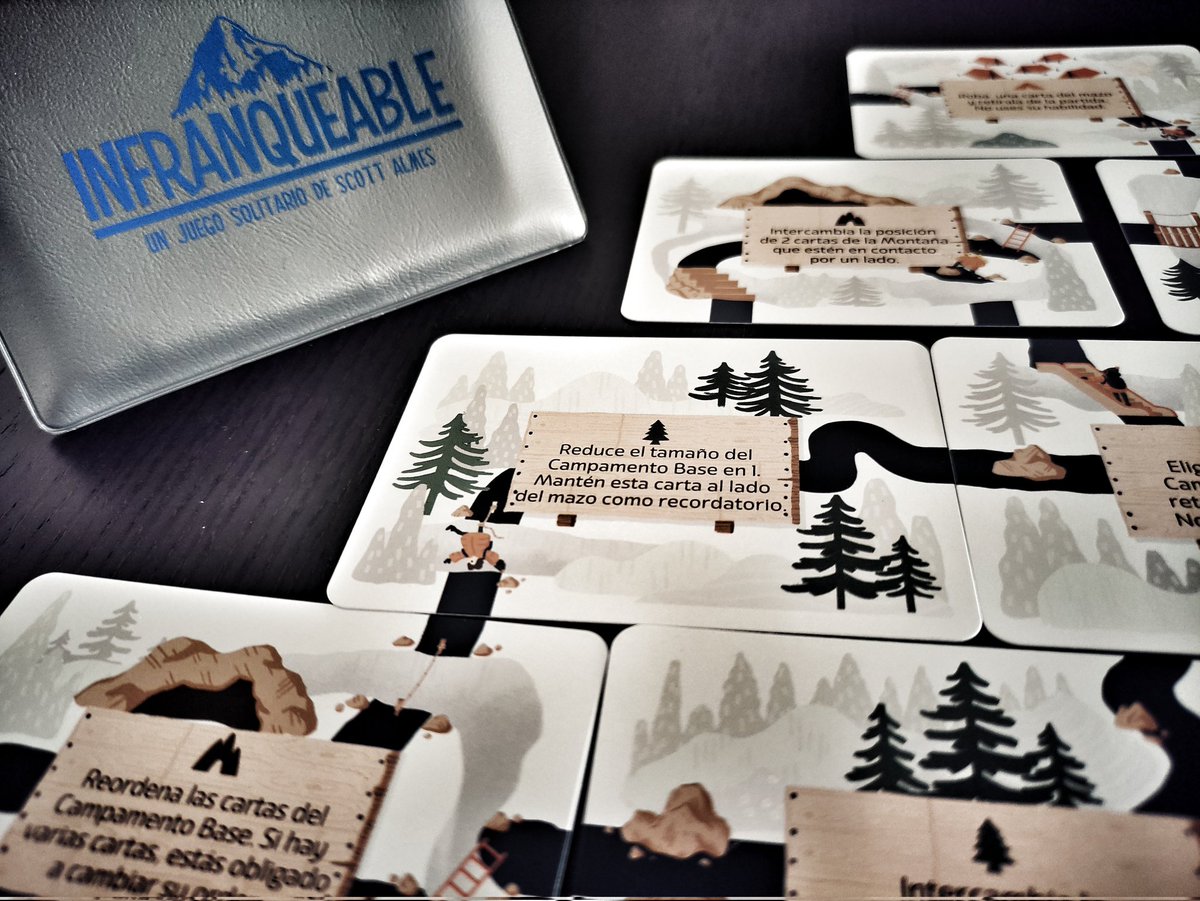 KalandrakaJuega's tweet photo. Tras un tiempo y aún convaleciente...
Un par de partidas a #Infranqueable de @SaltPeppergames
🔸Un puzzle rápido, portable, entretenido y que anima a repetir.🏔️🗻
Me ha encantado "volver". No ha dado la cabeza para más... 🤷🏻🤷🏻🤷🏻
#JuegosDeMesa #BoardGames #bgg #bggplay https://t.co/Zr5mwE1vOR