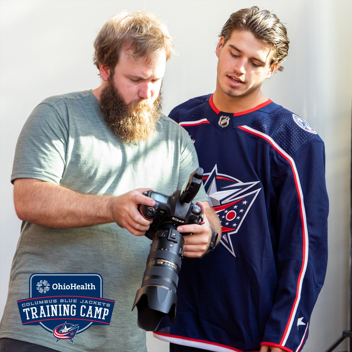 BlueJacketsNHL's tweet photo. #CBJ Picture Day 📸
See these guys in action Saturday at our @OhioHealth Open Practice! 👉 https://t.co/XXiEc4SZ9L https://t.co/e0RNl1HU8H