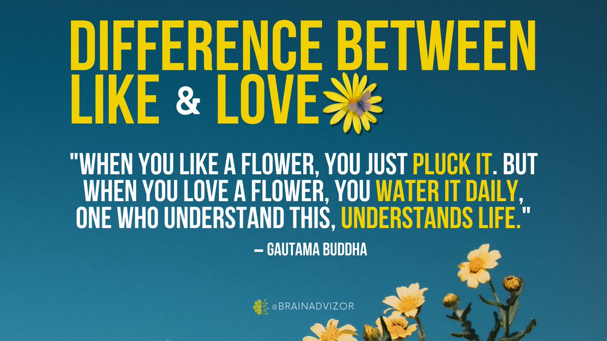 brainadvizor's tweet photo. "When you like a flower, you just pluck it. But when you love a flower, you water it daily, One who understand this, understands life." #buddha

#brainadvizor #selfregulation #mindfulness #MindfulnessCoaching #positivepsychology #positivepsychologycoaching #montreal #canada https://t.co/D3T2imNMJc