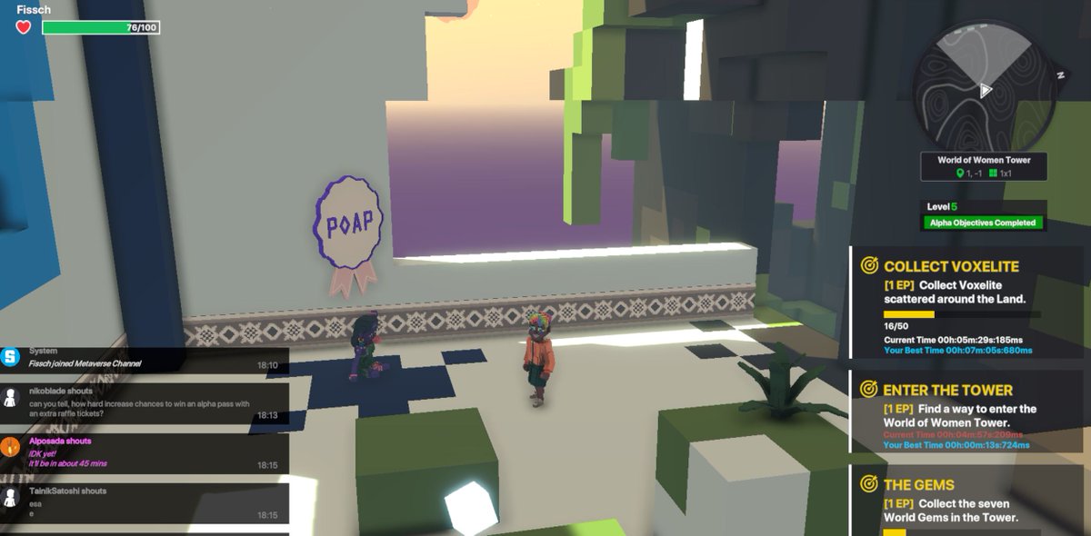 CryptoFissch's tweet photo. @TheSandboxGame @worldofwomennft I just participated in the #SandboxAlphaS3Giveaway for a chance to win 500 SAND! Found the hidden room in World of Women Tower, check out my screenshot below!
👇

 Found it https://t.co/IhtuQlop5J