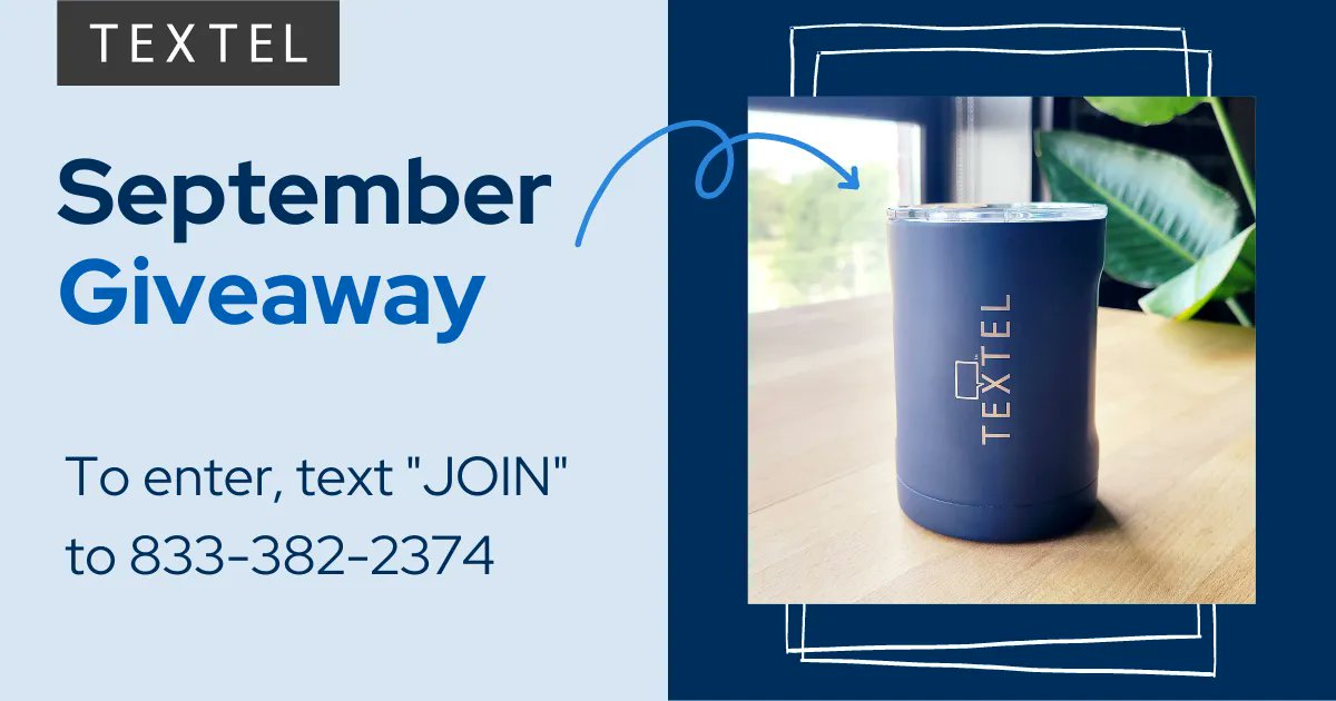 textelnow's tweet photo. Join our texting list and be entered to win a Brumate Duo. Plus, you'll get 3-4 messages a month with tips, tricks and best practices (+promos and giveaways, too)! Text JOIN to 833-382-2374 to enter! https://t.co/lNjrvYonpX