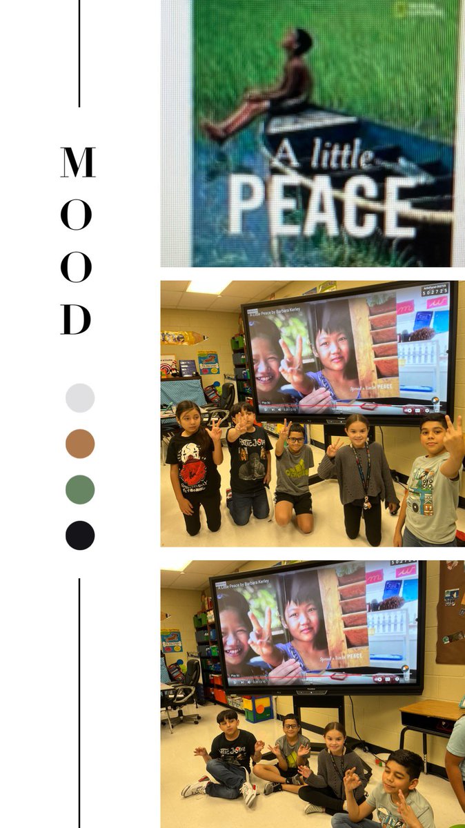 PerezM_CALT's tweet photo. A Little Peace by Barbara Kerley inspired us to promote #WorldPeaceDay everywhere we are! It only takes one ✋, one 😊, one 🤗. #IB Inquiry into #Sharingthe🌎 #peaceandconflict resolution #Perezisfamily #pioneerpride💚💙 @perezpioneers @McAllenISD @vdelgado322 https://t.co/CMoihaQsuC