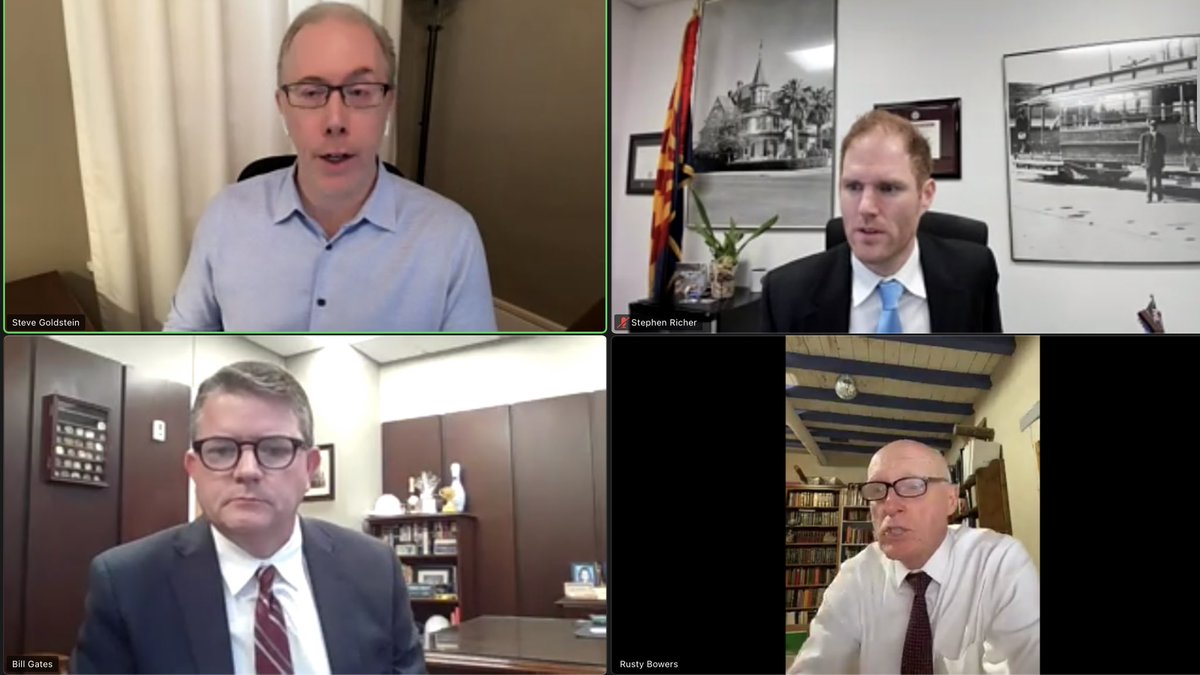 Great discussion with @offcentervoice,  @stephen_richer, & @speakerbowers on the pros and cons of certain electoral systems. Thanks to @SaveDemocracyAZ & @AzCapitolTimes for putting it on. No matter the system, leaders must serve ALL our constituents & not just our primary voters