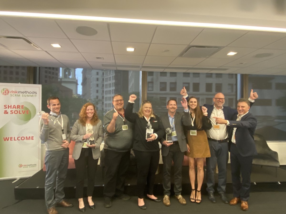 riskmethods1's tweet image. Congratulations to our customer award winners for the #SCRM Program of the Year North America Awards! Every year we are honoring outstanding achievements of our customers how they master Supply Chain Risk Management and making their supply networks more resilient. #SCRMSummit2022