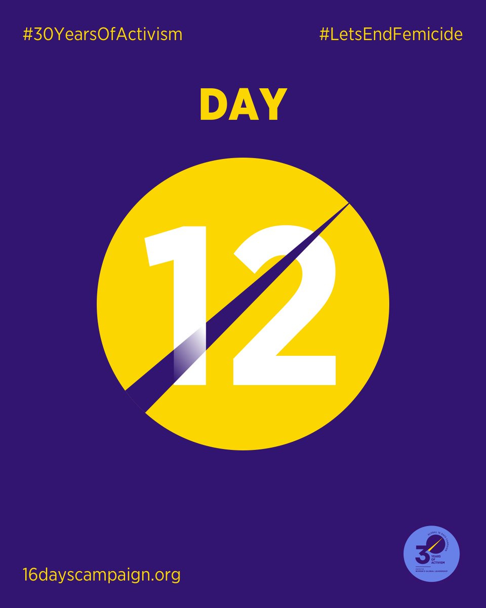 Day 12 – 

❤️‍🩹 Today we remember the 14 women murdered in the 1989 #MontrealMassacre, as well as women who are murdered daily around the globe.

✊ #LetsEndFemicide because gender is not a death sentence!