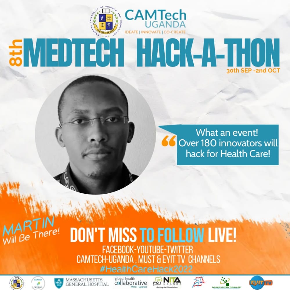 CamtechUganda's tweet photo. Few days to the @CamtechUganda MedTech Hackathon. We shall be hacking Health care hiccups in the system.@MbararaUST @CamtechUganda @MGHSpringboard @GlobalHealthCo4 @RMushagara @MartinMukama @SharonAshaba2 @Nuriat25 
#HealthCareHack2022 https://t.co/dvZLpmI9tb