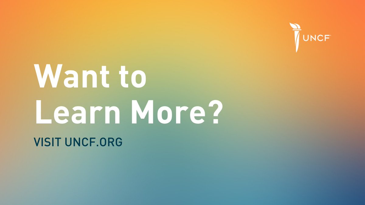 UNCF's tweet photo. It's Nat'l #HBCUWeek!

We’re celebrating #HBCUs &amp; their legacy of promoting equal opportunities for high-quality education. Help us share helpful #UNCF resources for current #HBCU students &amp; #HBCUBound high school students &amp; their parents.

RT to spread the word #HBCUsBack2School https://t.co/jsdGaCUu2L