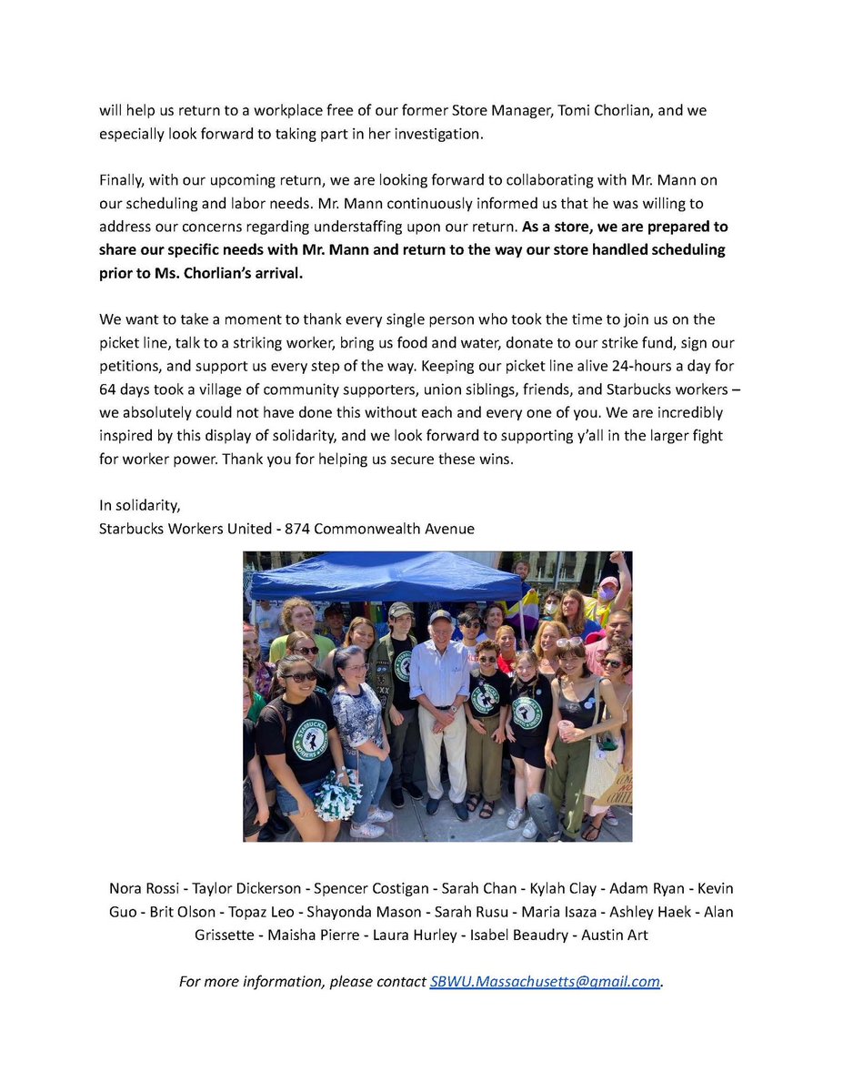Boston Starbucks Workers United 🇵🇸 🏳️‍⚧️ tweet media