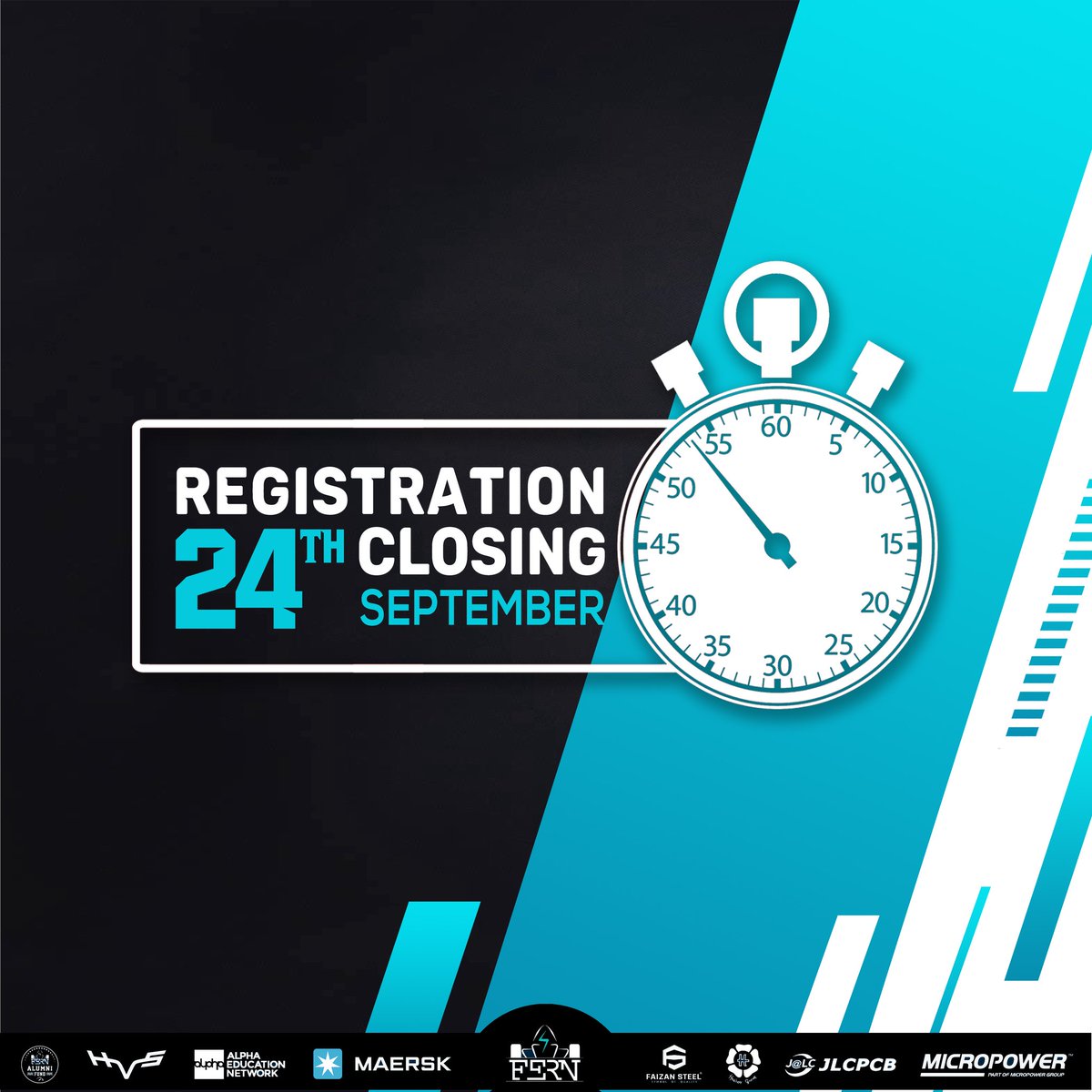 formulaenust's tweet photo. Recruitments for this season are closing soon. Don't miss the opportunity and apply to be a part of something amazing!

Hurry up! Register using the link below:

https://t.co/EXCsBIs5Hy

#Recruiting #NewBatch #FERN #NUST #PNEC #Pakistan #f1 #FormulaStudent #EV #DV https://t.co/pmXEeTYC5E