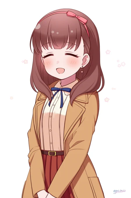 配信用に描いたまゆちゃ 