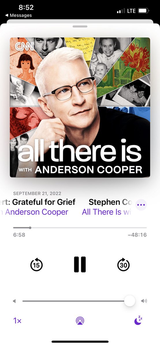 Grief is on going for me, it hides in the shadows of all things, happy days like birthdays, special celebrations,but also on the rainy days. Learning to navigate and grow from loss is still something I am learning. Check out #allthereis #andersoncooper love his honesty