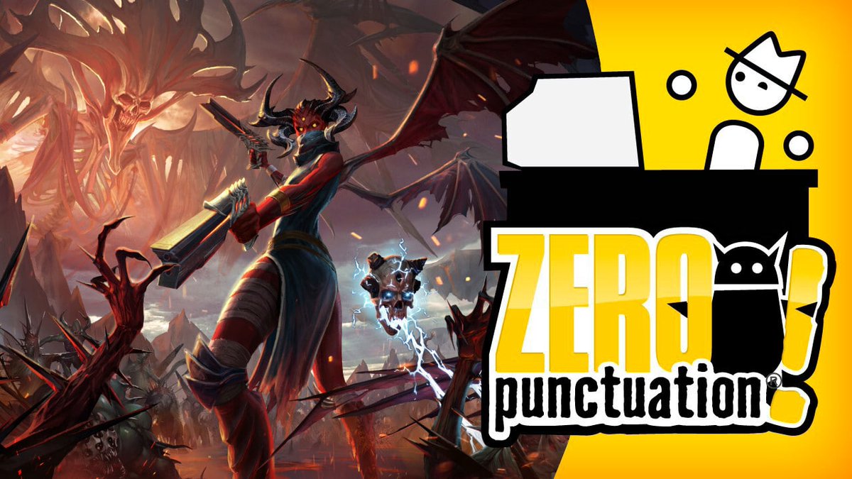 EscapistMag's tweet photo. Metal: Hellsinger – Zero Punctuation https://t.co/HFCrB4aJNY #VideoSeries #ZeroPunctuation https://t.co/a3qOZdlWEI