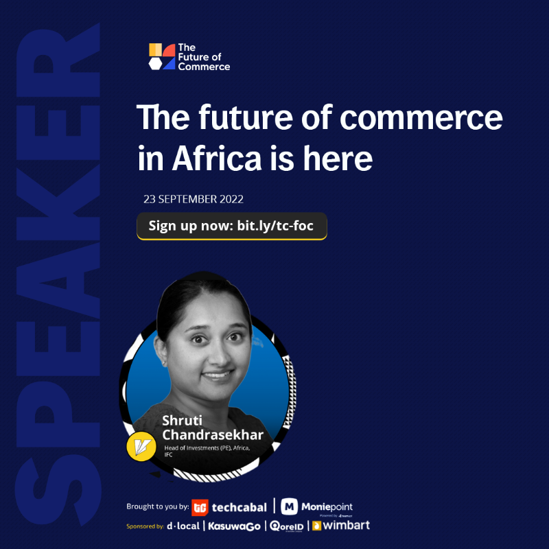TechCabal's tweet photo. The Future of Commerce is in 2 days

This Friday, we will bring together over 30 tech leaders to discuss how innovation in payments, social media, and logistics are powering Africa’s commerce. 

You do not want to miss this 
#FOC2022