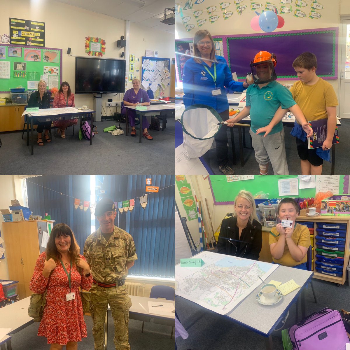 I was delighted to be part of our schools careers fair today. Talking about my new role as County Councillor. Also attending <a href="/SarahScourfiel3/">Sarah Scourfield</a> our Town clerk, Izzy a student nurse, Vicky from <a href="/PCNPAEducation/">PCNPA Education / Addysg APCAP</a> and Russell a soldier. Lots more attended and the children loved it.
