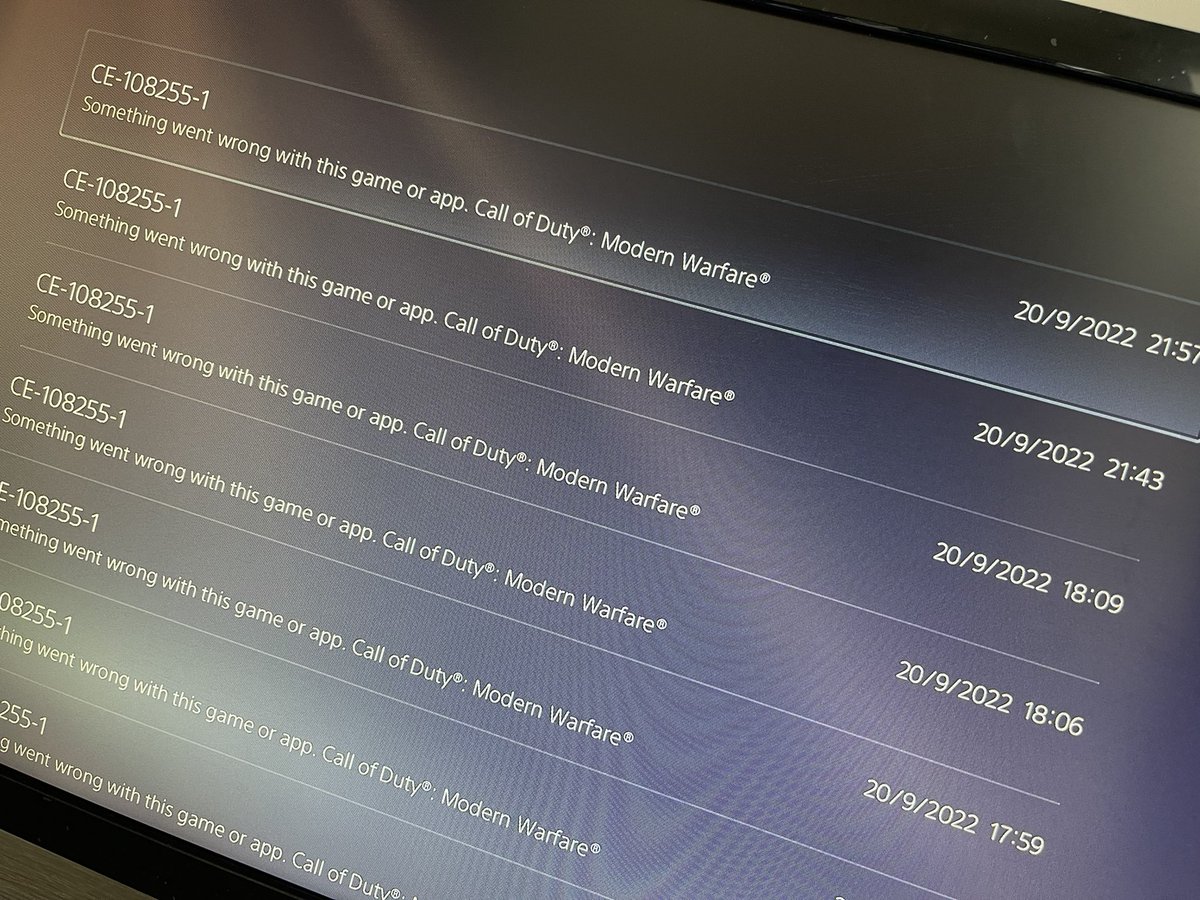 rajkk77's tweet photo. @CallofDutyUK @AskPlayStation @RavenSoftware can someone explain this? (PlayStation 5) I’ve done every suggestion to fix #crashing https://t.co/mDm79HEbiD