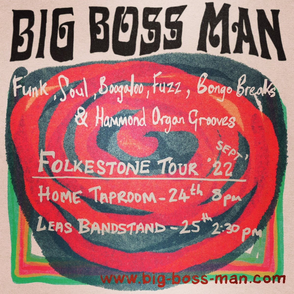 BigBossManMusic's tweet photo. #bigbossman Live in #folkestone this weekend. #livemusic #hammondorgan #livefunk #livesoul #livebongos #livefuzz 24th Home Taproom, 25th Leas Bandstand 2:30PM @FolkestoneFest https://t.co/ZvSQnbPdaM