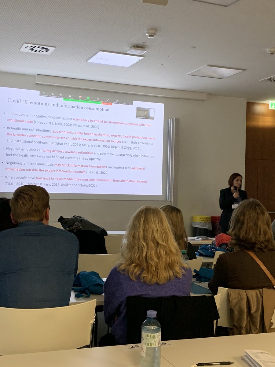 gracemurtarelli's tweet photo. @Ciaret25 is presenting interesting results about the topic of dramatizing #COVID19: how exposure to biased content from news media have shaped individuals’ emotional responses to pandemic information @euprera #euprera  #euprera22 https://t.co/8IKhKNFv8w