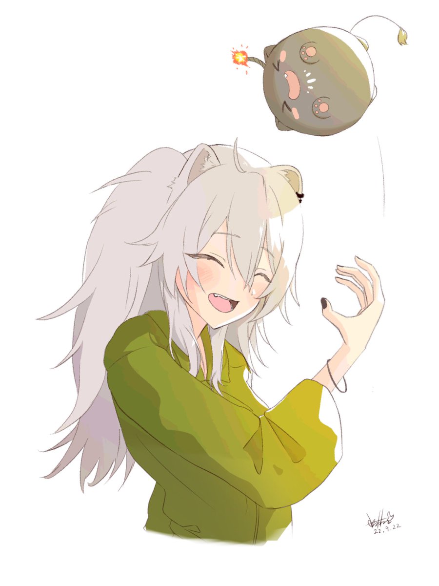 獅白ぼたん 「#ししらーと 」|Babinch- @お仕事募集中のイラスト