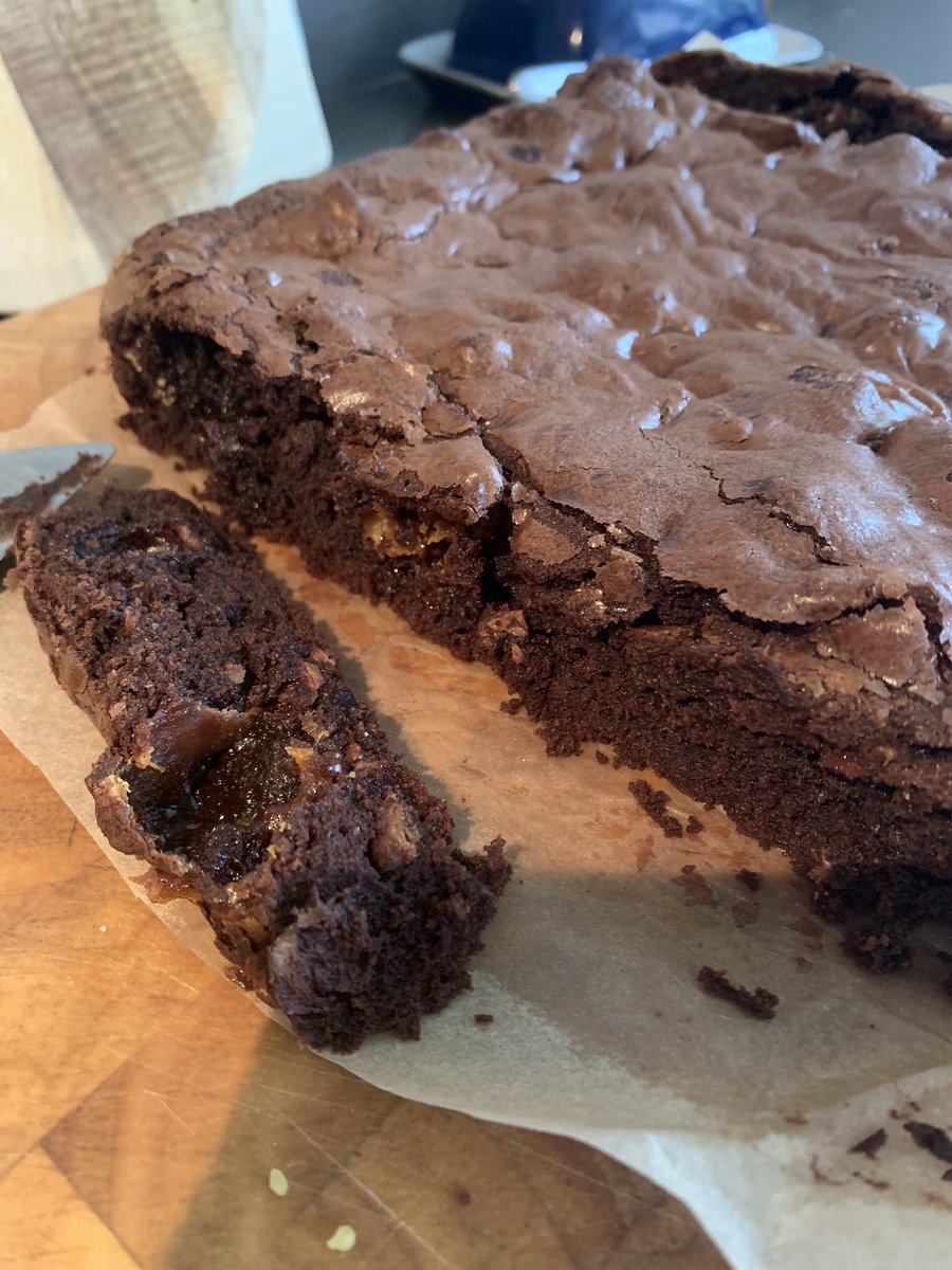 Preparation for Cake Thursday @nicuBWC is under way. I’ve heard there might be some chocolate haters amongst the staff so the non chocolate alternative is in the oven. Thanks @janespatisserie for the recipes #baking #cake #brownies
