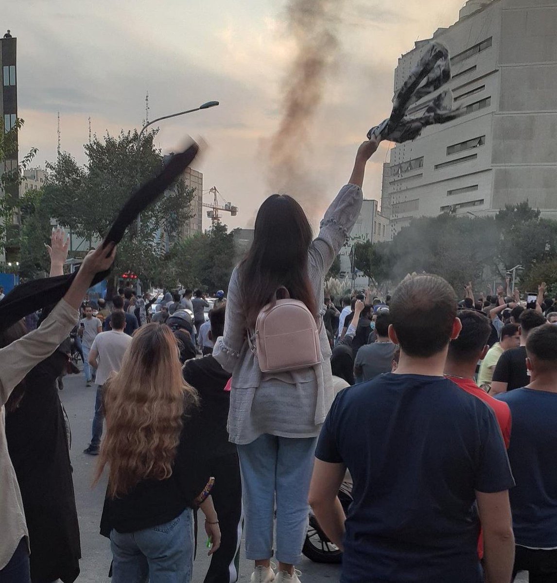 Happening Now! The women of #Iran (and the men fighting beside them) are bravely risking everything to say NO to the Islamic Republic and yes to freedom. #Iran #WalkingUnveiled