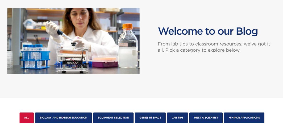 miniPCR's tweet photo. Our newly organized blog is packed with tips for molecular biology in the lab, classroom, or field! Check it out: https://t.co/QfGvLNrFGd https://t.co/4Ehvh4fDtc