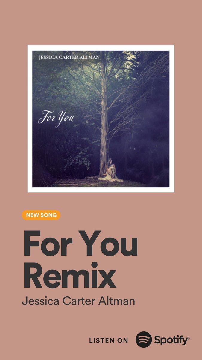 jcarteraltman's tweet photo. 🔗: https://t.co/CLGXIzptbk
#JessicaCarterAltman #ForYouRemix #OutNow #SingerSongwriter #aspiringartist #originalsong #independentartist #ForYouRemix https://t.co/JowqTWehNE