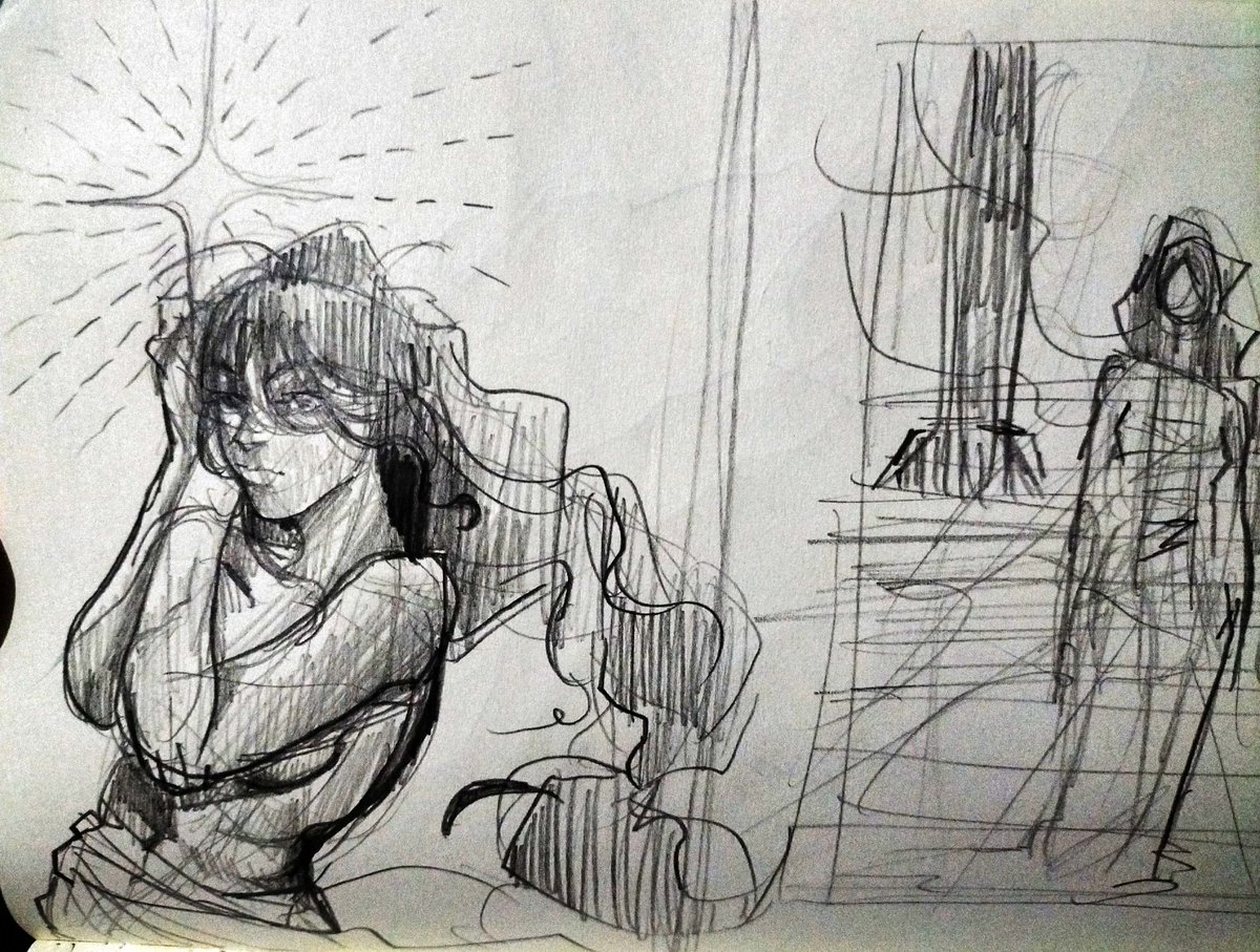 nothing much cuz I've been busy but here's some in between class sketchest #ocs