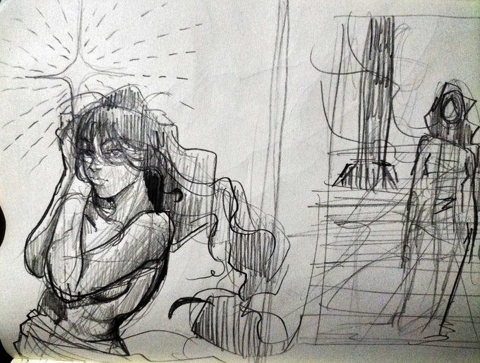 nothing much cuz I've been busy but here's some in between class sketchest #ocs 