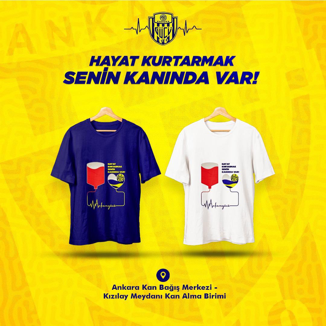 Hayat kurtarmak, senin kanında var! 🩸24 Eylül Cumartesi günü Kızılay Meydanı'nda kan bağışı yapan taraftarlarımız hediye tshirtlerini alabilirler #SensizOlmaz