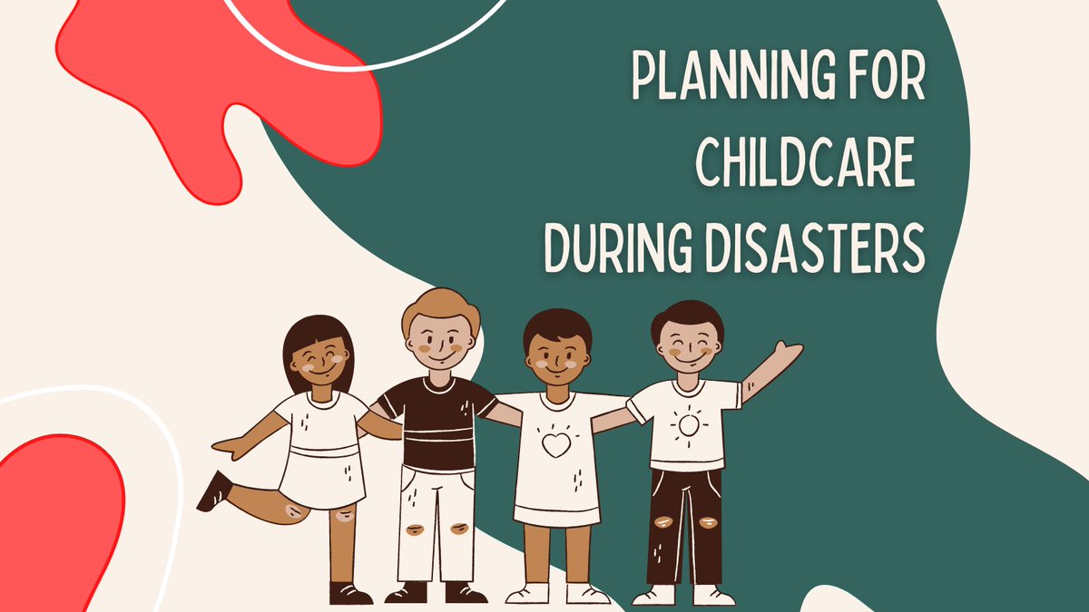 Childcare can be a challenge during disasters. During emergencies, like a violent workplace attack or power outage, workers may not be able to contact childcare providers immediately. Workers should ensure that childcare providers have their own emergency action plans. #NPM2022