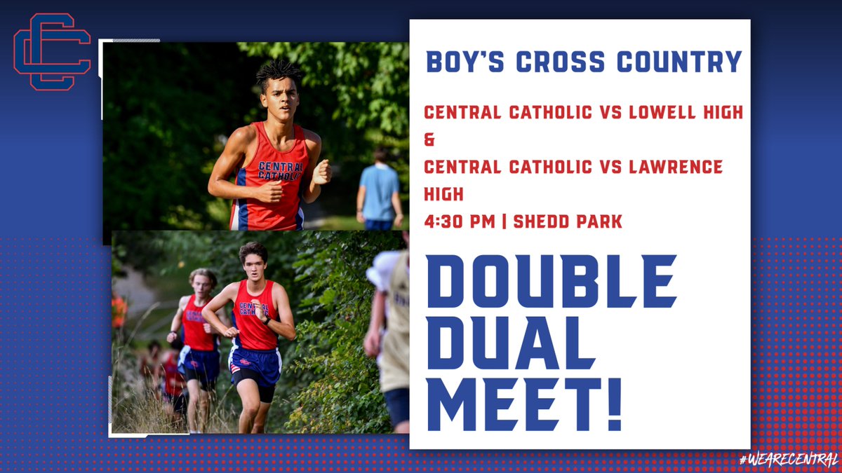 CCRaider_BXC's tweet photo. Meet Day!
The boys travel to Shedd Park to take on Lowell and Lawrence High. Go get em boys!!
#DoubleDualMeet #MeetDay #OnTheRoadAgain #SheddPark https://t.co/PRUg8cP4Dh