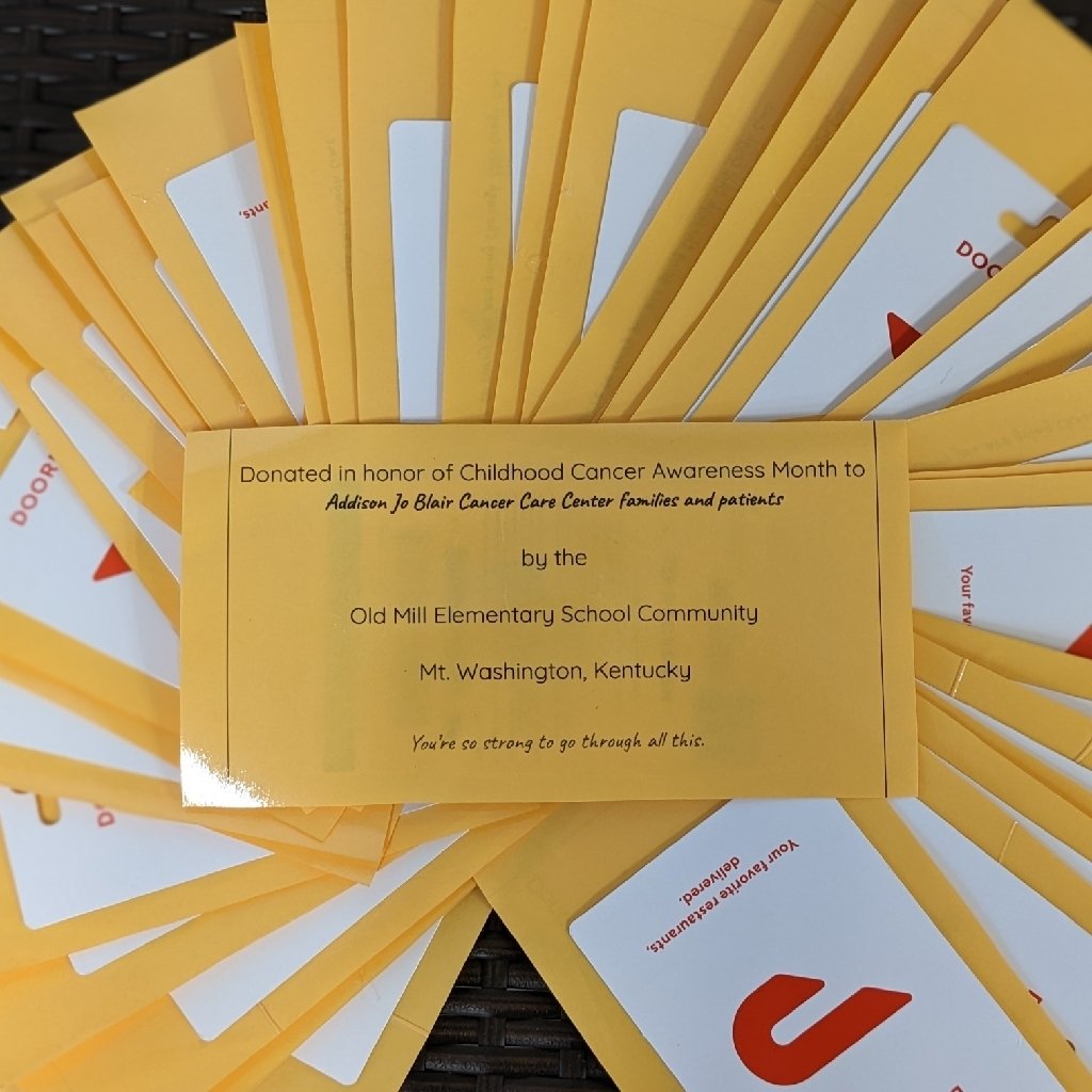 THANK YOU to all of our Koala families for your contributions to Go Gold Grams. We were able to purchase A LOT of love to send to the Addison Jo Blair Cancer Center for inpatient families.