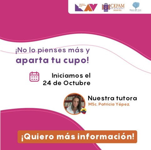 LaveduOrg's tweet photo. Te invitamos😃!! A nuestra nueva Especialización 👉Redacción y lenguaje Inclusivo en la construcción del pensamiento. 👩‍💻
! Inscríbete ahora, y aprovecha nuestros descuentos de lanzamiento 🎉  https://t.co/cl65tMnByb
Información al 📲 0964115404 - info@lavedu.org https://t.co/FAwZEGgZOT