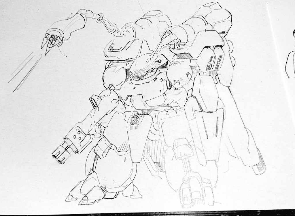 前に描いたズサのビルド二次を書き直す

シールドのビームはヤクトの盾みたいな感じの強めのビームを撃つ 