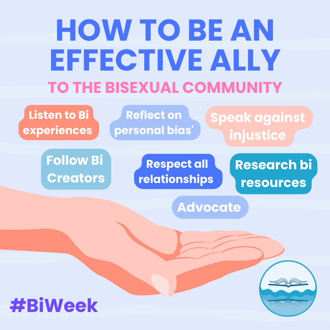 An ally's job is never done! Staying up to date on latest research, topics of the Bisexual Community, and needs of Bisexual loved ones is ever evolving. Be there, stand up, speak out, and love hard! #BiWeek

 #LgbtqYouth #LgbtqCommunity #LgbtqOrganization #Lgbtq #Lgbtqia #LgbtqPr