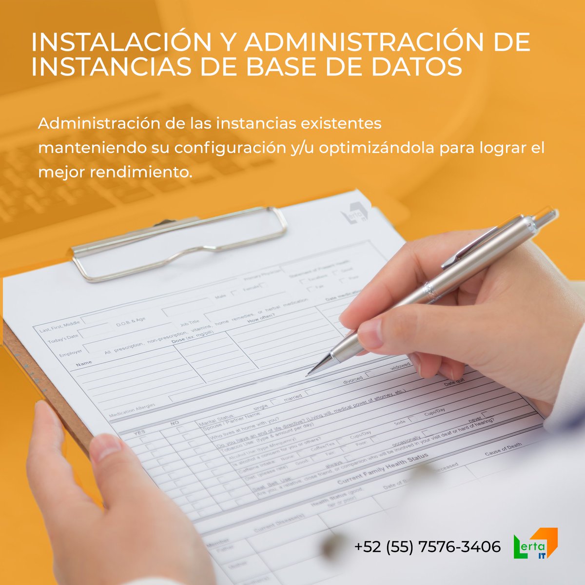 lertait's tweet photo. En Lerta IT mejoramos el rendimiento a travez de la administración de las instancias de base de datos 
Todo lo que necesitas en LERTA IT 🤓 💻 
#basededatos #lertaIT #database #datos https://t.co/hNy7NNawpC