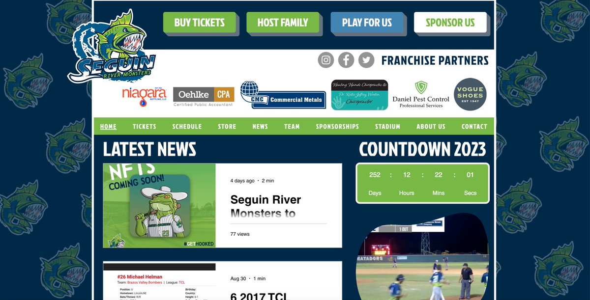 saRIVERMONSTERS's tweet image. Our website is updated with the latest news, countdown to the 2023 season as well as coaches applications, players applications, sponsorship info and more.  We will be adding an ALUMNI page soon. Stay tuned!