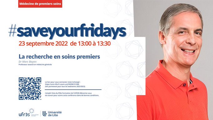 Staps_ULille (@stapsudl) on Twitter photo L'UFR3S poursuit son cycle d'animation scientifique en vous conviant vendredi 23 septembre de 13:00 à 13:30 à la rencontre du Dr
<a href="/BayenMarc/">Bayen Marc</a>
pour un point sur la recherche en soins premiers. Venez nombreux en présentiel ou en distanciel
@EBoulangerlille L'UFR3S poursuit son cycle d'animation scientifique en vous conviant vendredi 23 septembre de 13:00 à 13:30 à la rencontre du Dr
<a href="/BayenMarc/">Bayen Marc</a>
pour un point sur la recherche en soins premiers. Venez nombreux en présentiel ou en distanciel
@EBoulangerlille